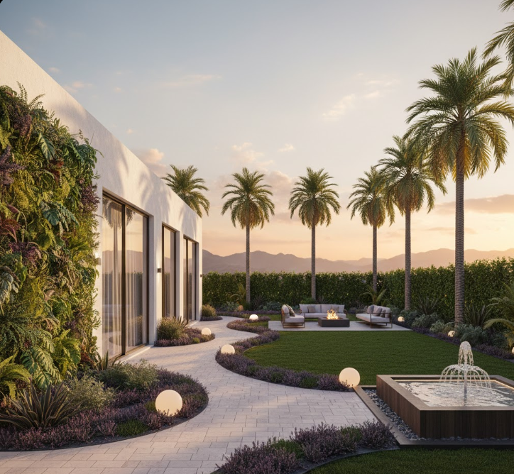 عمل حديقة منزلية بسيطة
