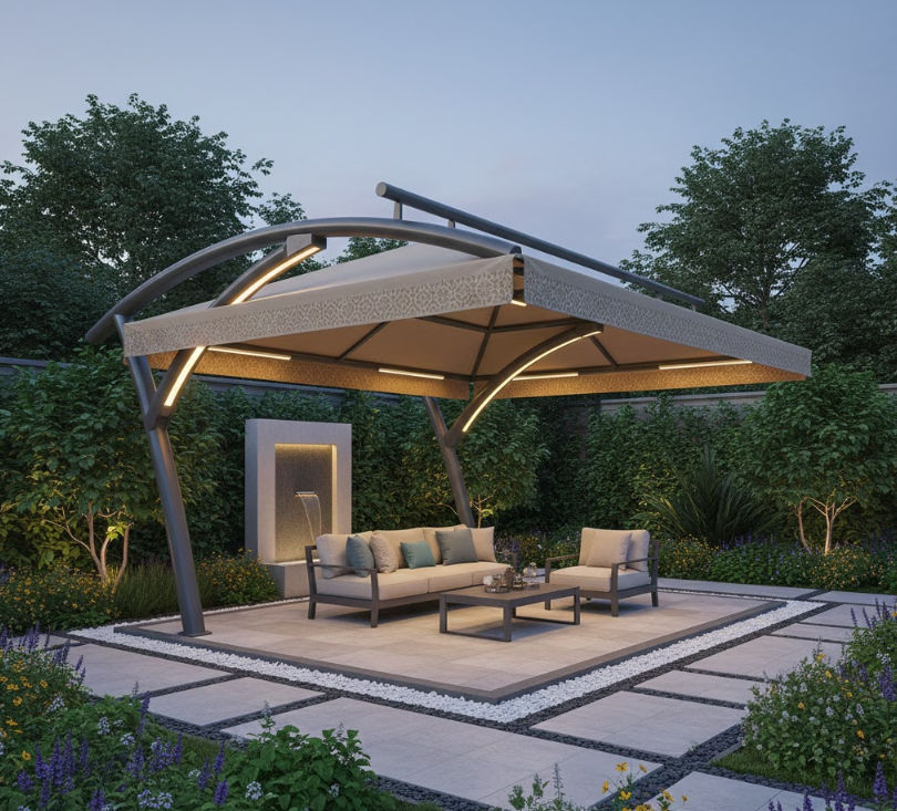 تنسيق مظلات حدائق