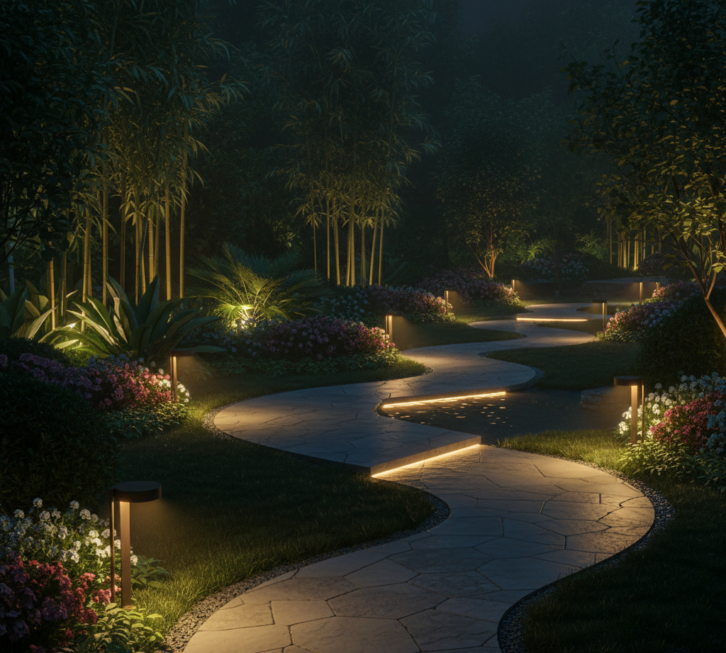 انارة الحدائق المنزلية
